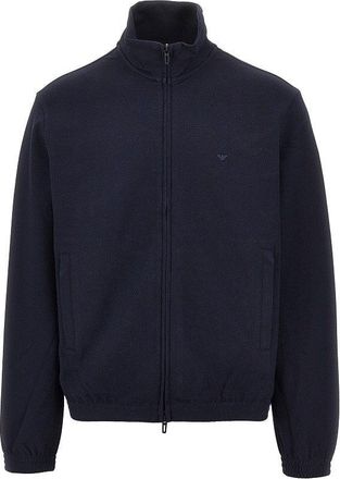 Emporio Armani Piquet jersey full-zip sweatshirt Man XXL