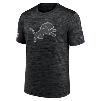 Nike Detroit Lions Rivalries Collection Sideline Velocity Nike Mens Dri-FIT NFL T-Shirt in Black | 02ER00A9J-B3C