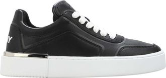 DKNY Dames Baylor Leren Sneakers (Zwart)