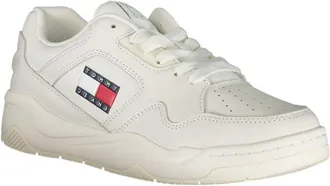 Tommy Hilfiger Logo-Embellished Leather & Polyurethane Sneaker - White