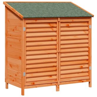 vidaXL Cobertizo De Jard&iacute;n Con Techo Marr&oacute;n 106 X 56 X 113,5 Cm Vidaxl
