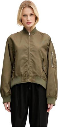 Maison Margiela Nylon Deconstructed Bomberjack - Dames - Bomber jackets - Groen - S - Nylon - Jassen