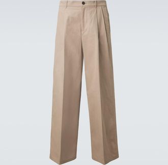 Jil Sander Cotton drill wide-leg pants