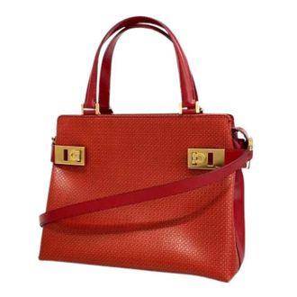 Ferragamo Pre-owned Handbags, female, Red, Size: ONE SIZE Pre-owned Handbag