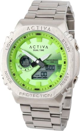 Invicta Activa x Invicta Digital ACWM423-005 Heren Horloge - Quartz Uurwerk - met groene Wijzerplaat - 45mm
