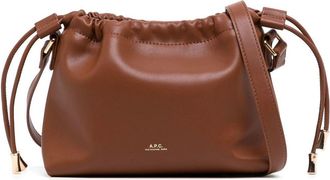 A.P.C. Ninon drawstring crossbody bag - women - Polyester/Polyurethane - One Size - Brown