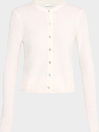 Vince Crewneck Boucl&eacute; Cardigan