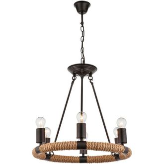 Globo Lighting L&aacute;mpara Colgante - Ulleu - Negro - Metal - &Oslash; 50cm - E27 - - Globo
