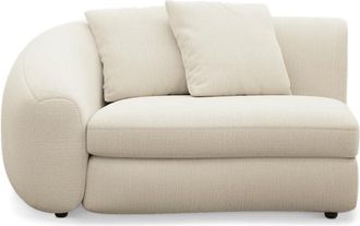 Castlery Fable Left Arm Sofa Customized, (Washed Chenille) Cream, Machine Washable, 360-&deg; Swivel for Sofas, Castlery