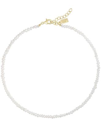 Electric Picks 14K Plated 2Mm Pearl Tidal Necklace