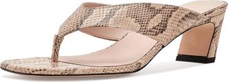Stuart Weitzman Stassi Thong 50 Womens Sandals Adobe : 6.5 M, Leather