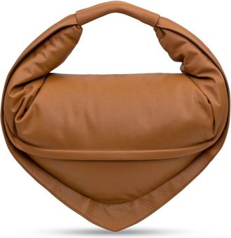 Federico Cina Tortellino Tas - Dames - Handtassen - Bruin - ONE Size - Katoen - Tassen