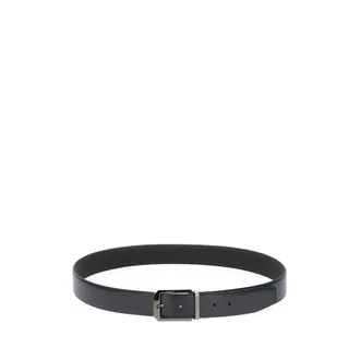 Ermenegildo Zegna Belts, male, Black, Size: 95 CM Trafalgar Leather Belt