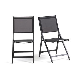 La Redoute Interieurs Set van 2 plooibare stoelen, in aluminium, Zory