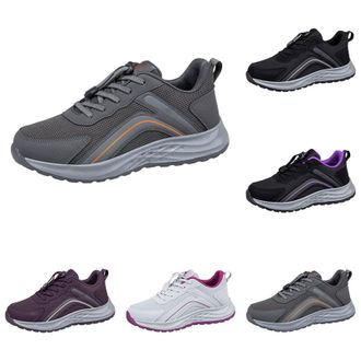 Generic Womens Lightweight Sneakers Size 7.5 Ladies Breathable Trainers Running Shoes Daily Walking Outdoor Non Slip Athletic Shoes Lace Up Flat Fitness Air S