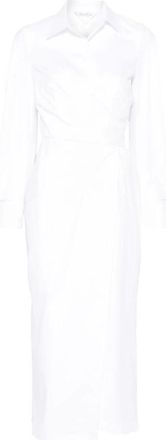 Max Mara Witte Balzac Lange Jurk - Dames - Shirt Kleedjes - Wit - S - Katoen - Kleedjes