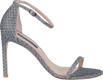 Stuart Weitzman Hoge Hak Sandalen - Dames - Sandalen met hakken - Grijs - 36 1/2 EU - Schoenen