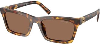 Miu Miu Sunglasses, female, Brown, 55 MM, Rectangular Sunglasses