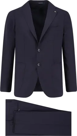 Tagliatore Dress in virgin wool and silk