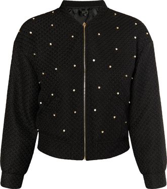 Faina Bouc&eacute; jasje met strass steentjes Dames zwart