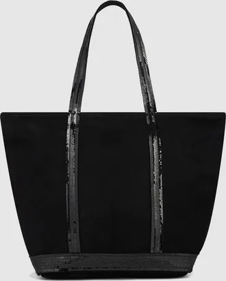 Vanessa Bruno Cabas M Zippe Noir Cuir Velours