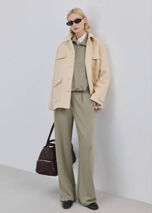 Mango Felpa effetto palloncino kaki - Donna - S - MANGO