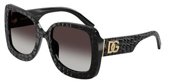 Dolce & Gabbana DG4513 32888G Womens Sunglasses Black Size 55