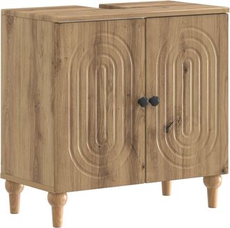 vidaXL Mueble De Lavabo Para Ba&ntilde;o Alkmaar Roble Artisan Vidaxl