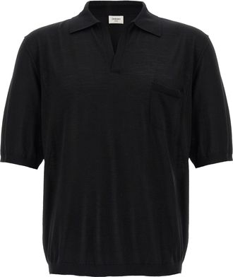Saint Laurent Wool Polo Shirt