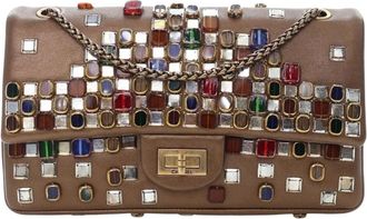 Chanel Pre-owned Embellished Flap Bag - Dames - Vintage Schoudertas - Bruin - ONE Size - Vintage