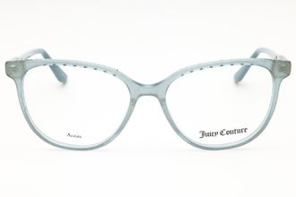 Juicy Couture JU252 Round Acetate Frame Eyeglasses - Light Blue