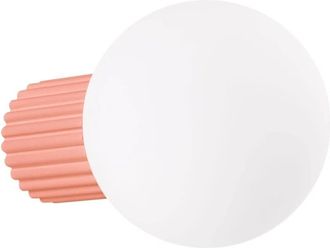 Wonderlamp Aplique de pared de aluminio rosa g9