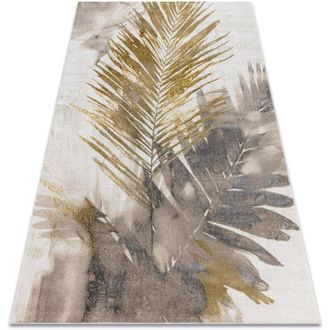 RugsX Rugsx - Bliss Z216az137 Alfombra Crema / Dorado - Hojas De Palma, Moderna, Estructural Beige 160x220 Cm