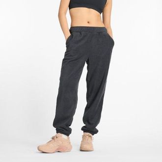 New Balance Womens Polar Fleece Pant in Black Poly Fleece, size X-Small
