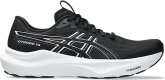 Asics Mens Gt-2000 14 Running Shoes In Black/ White