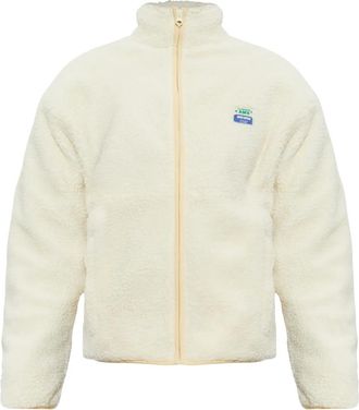 American Vintage Hoktown Fleece Jacket - Heren - Sport - Beige - Maat: M Fleece