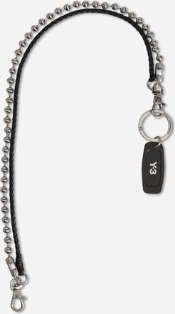 Yohji Yamamoto Logo Key Chain Black