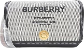 Burberry Pre-owned Cross Body Bags, female, Black, Size: ONE SIZE Pre-owned Leather shoulder-bags