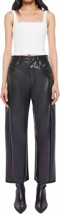 Mother Half Pipe Flood Pant In Invitation Only Black