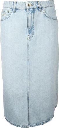 Blumarine Longuette Denim Rok - Dames - Spijkerrokken - Blauw - S - Denim - Rokken