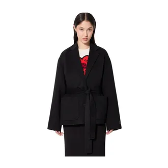 Kenzo Dames, Jassen, Zwart, Maat: M Wol