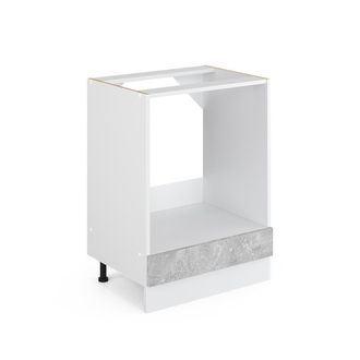 Vicco Armario Para Horno Empotrado R-line, Hormig&oacute;n, 60 Cm, Et Antracita