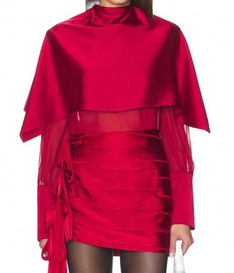 Et Ochs Aurelia Top In Lipstick Red