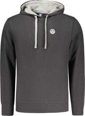 North Sails Black Cotton Mens Mens Sweatshirt