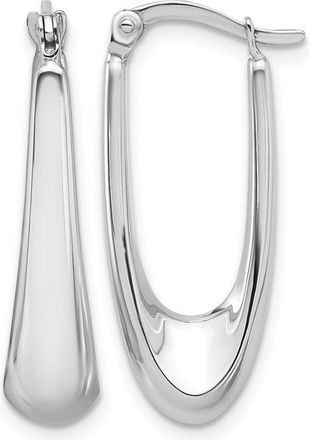 Diamond2Deal 14K Gold U- Shape Fanyc Hoop Earrings