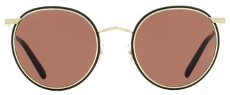 Oliver Peoples OV1269ST Round Titanium Frame Sunglasses - Gold