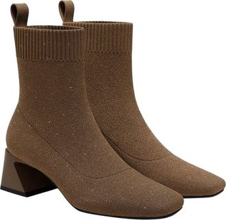 Vivaia Regina Pro Water-Repellent Heeled Boots in Espressso Metallic at Nordstrom, Size 8.5