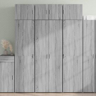 vidaXL Vidaxl - Highboard Grey Sonoma 70x42.5x185 cm Engineered Wood