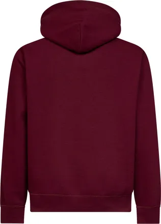Polo Ralph Lauren Mens Hoodie Bordeaux Cotton-Blend Sweatshirts Sweater