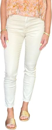 Kut from the Kloth Charlize High Rise Cigarette Leg Jeans In White
